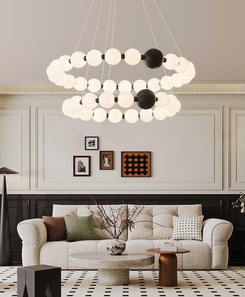 June Bead Ring Chandelier