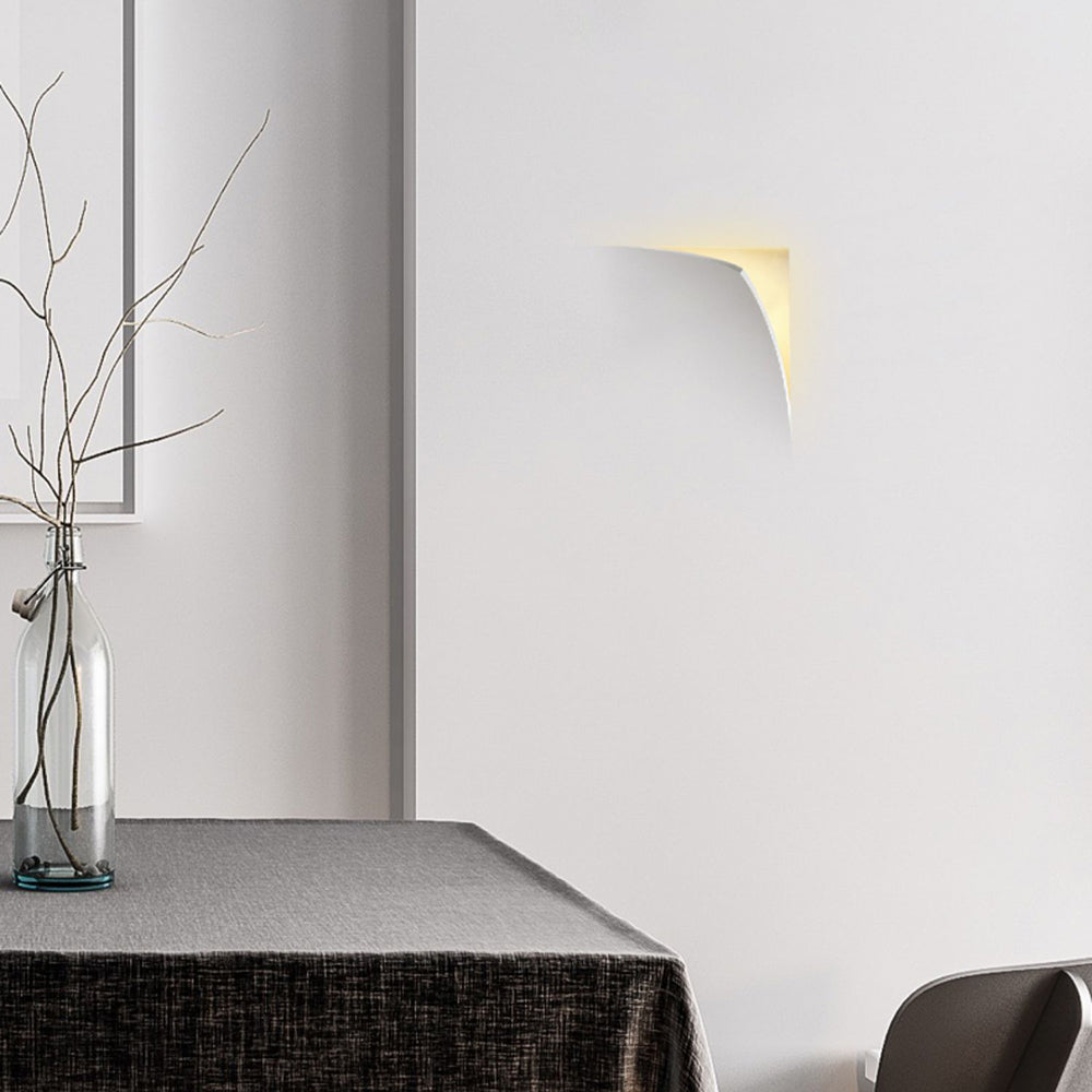 Aria Modern Recessed Plaster LED Wall Lamp - Neutral Decor
