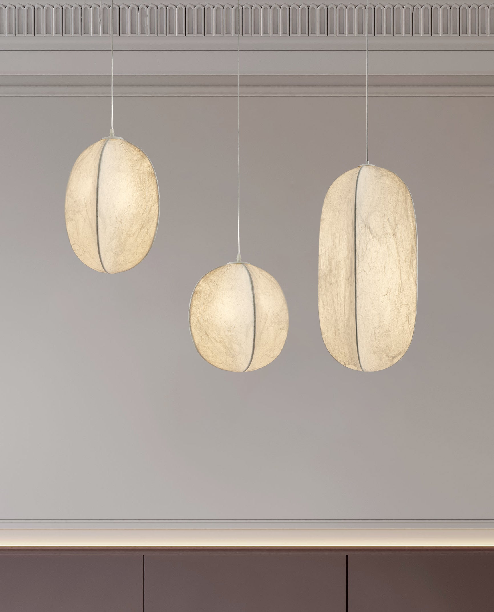 Dune Minimalist Silk Pendant Lamp