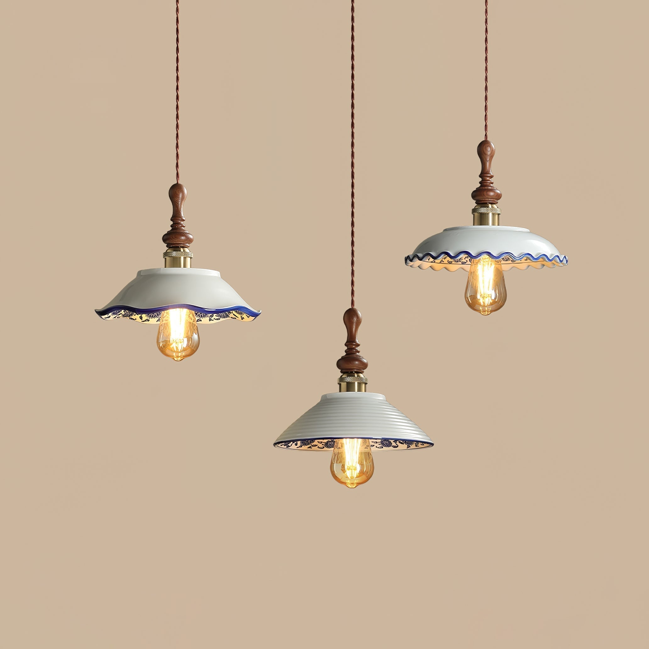 Ciraeor Delft Ceramic Pendant Light
