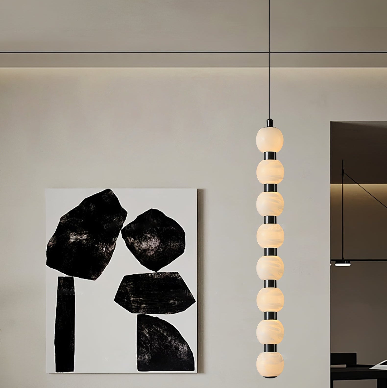 Albinaine Modern Alabaster Pendant Light