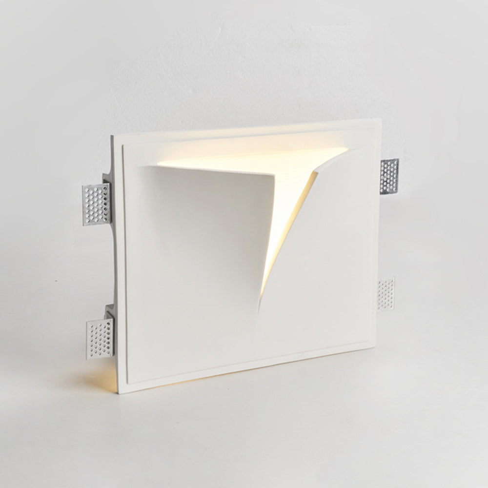 Aria Modern Recessed Plaster LED Wall Lamp - Neutral Decor