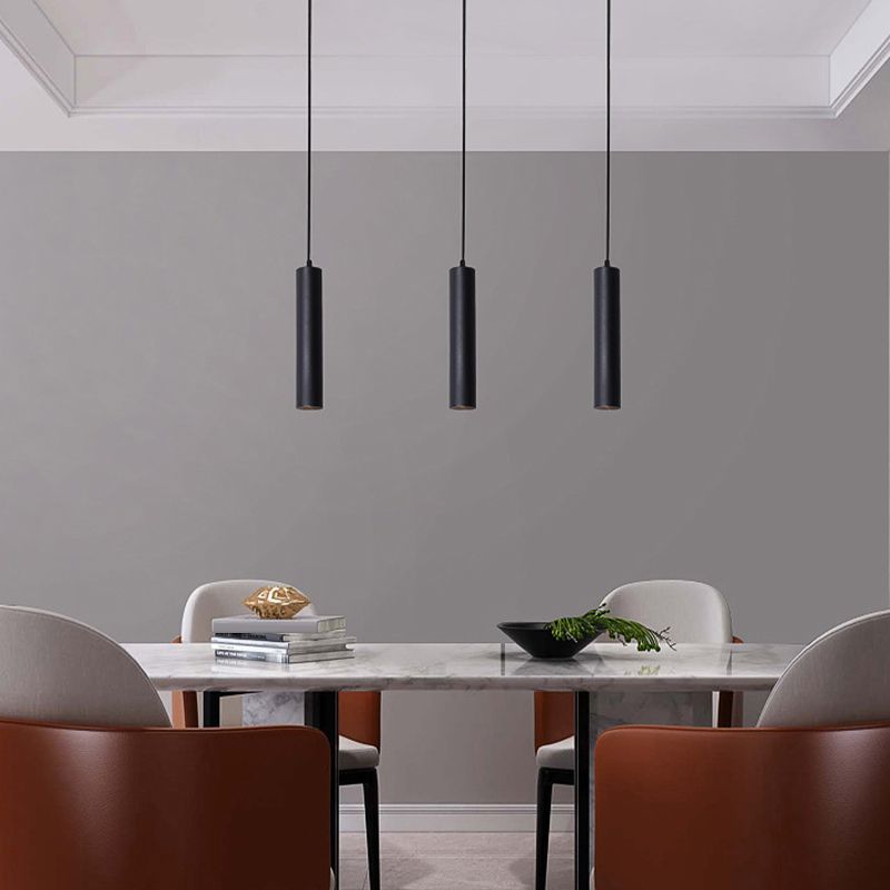 Arisha Modern Cylinder Shape Pendant Light Living Room - Neutral Decor