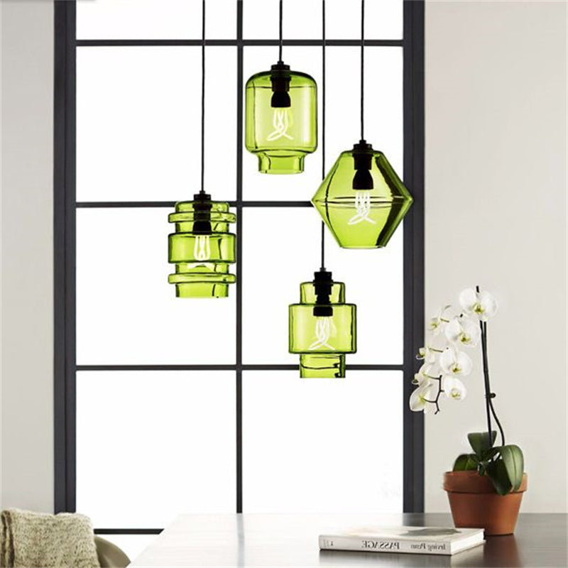 Arisha Modern Art Deco LED Cylindrical /Glass Pendant Light - Neutral Decor