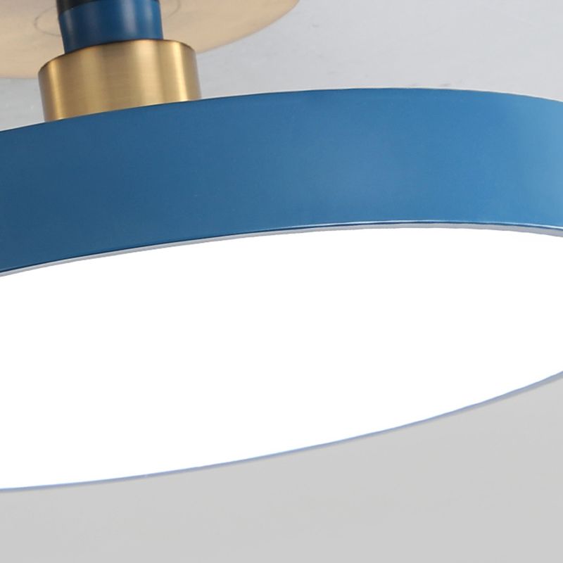 Aria Nordic Minimalist Round Flush Mount Ceiling Light - Neutral Decor