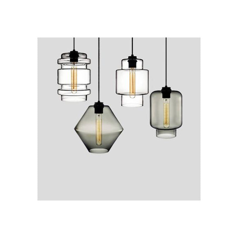 Arisha Modern Art Deco LED Cylindrical /Glass Pendant Light - Neutral Decor