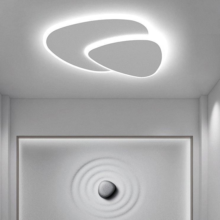 Arisha Designer Geometric Acrylic Flush Mount Ceiling Light - Neutral Decor