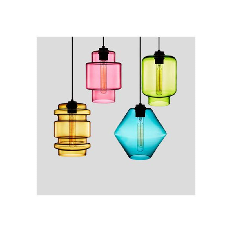 Arisha Modern Art Deco LED Cylindrical /Glass Pendant Light - Neutral Decor