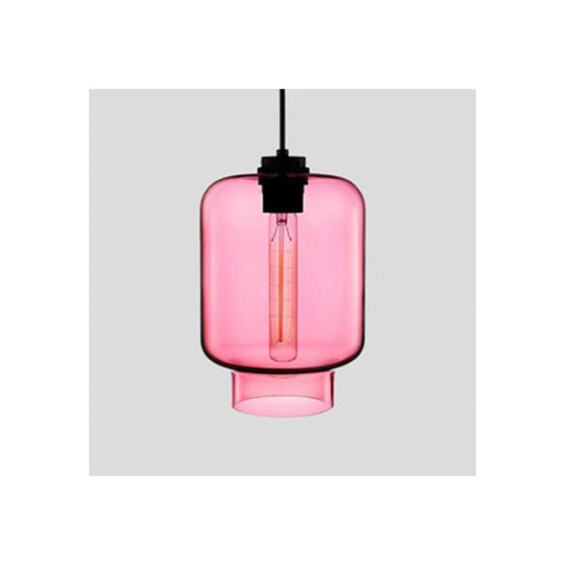 Arisha Modern Art Deco LED Cylindrical /Glass Pendant Light - Neutral Decor