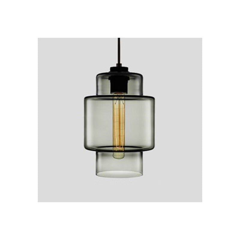 Arisha Modern Art Deco LED Cylindrical /Glass Pendant Light - Neutral Decor