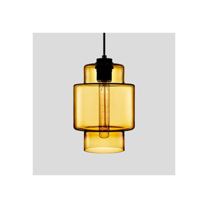 Arisha Modern Art Deco LED Cylindrical /Glass Pendant Light - Neutral Decor