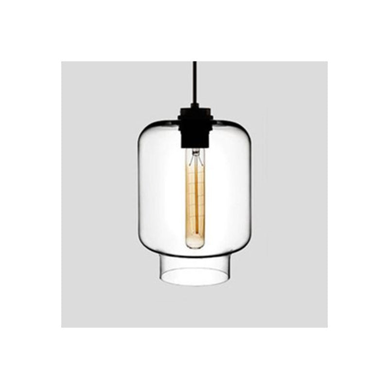 Arisha Modern Art Deco LED Cylindrical /Glass Pendant Light - Neutral Decor