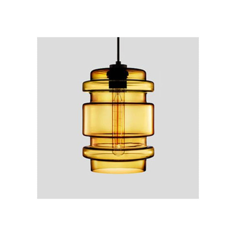 Arisha Modern Art Deco LED Cylindrical /Glass Pendant Light - Neutral Decor