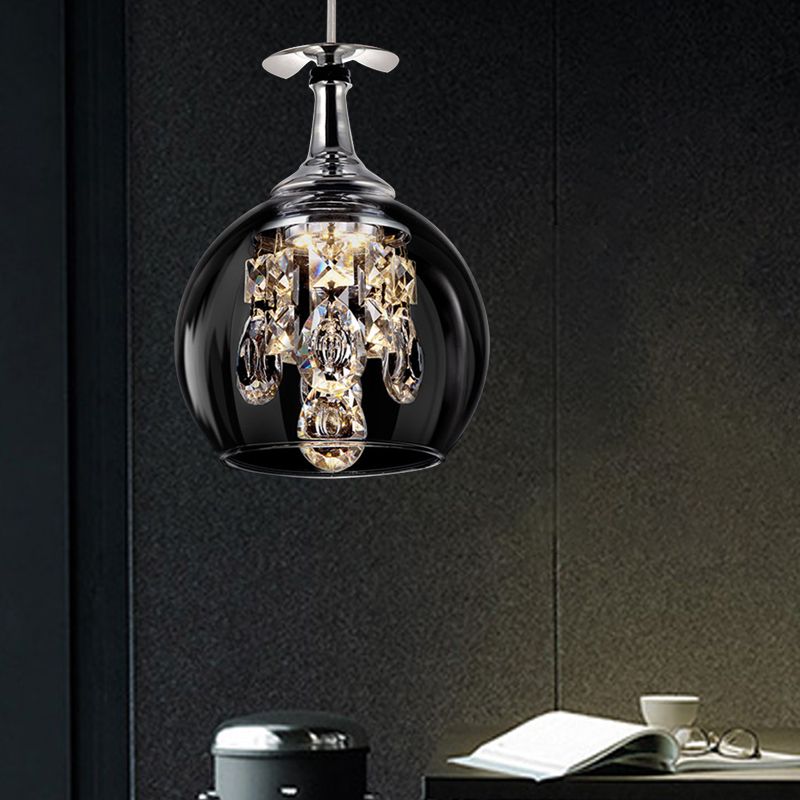 Kristy Modern Wine Glass/Crystal Pendant Light - Neutral Decor