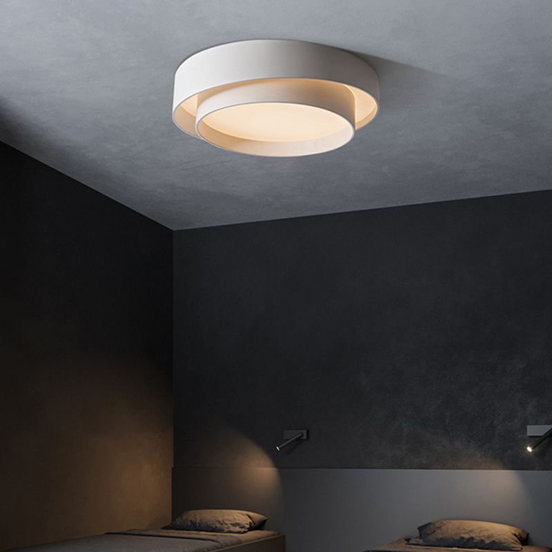Arisha Nordic Art Deco Circular Flush Mount Ceiling Light - Neutral Decor