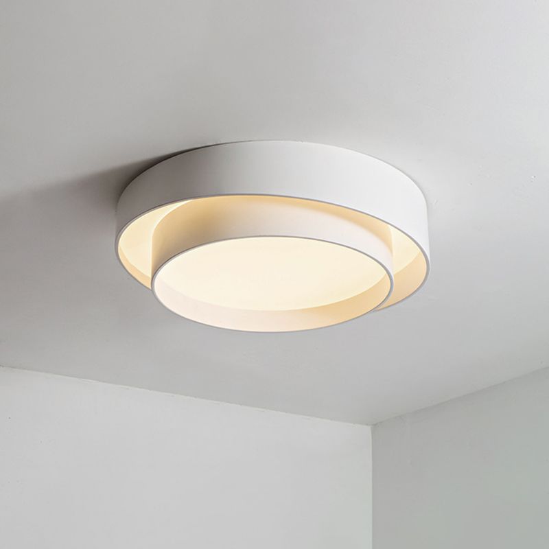Arisha Nordic Art Deco Circular Flush Mount Ceiling Light - Neutral Decor