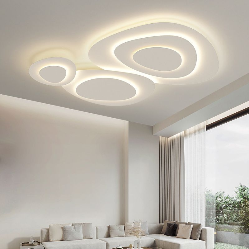 Valentina Modern LED Flush Mount Ceiling Light Bedroom - Neutral Decor