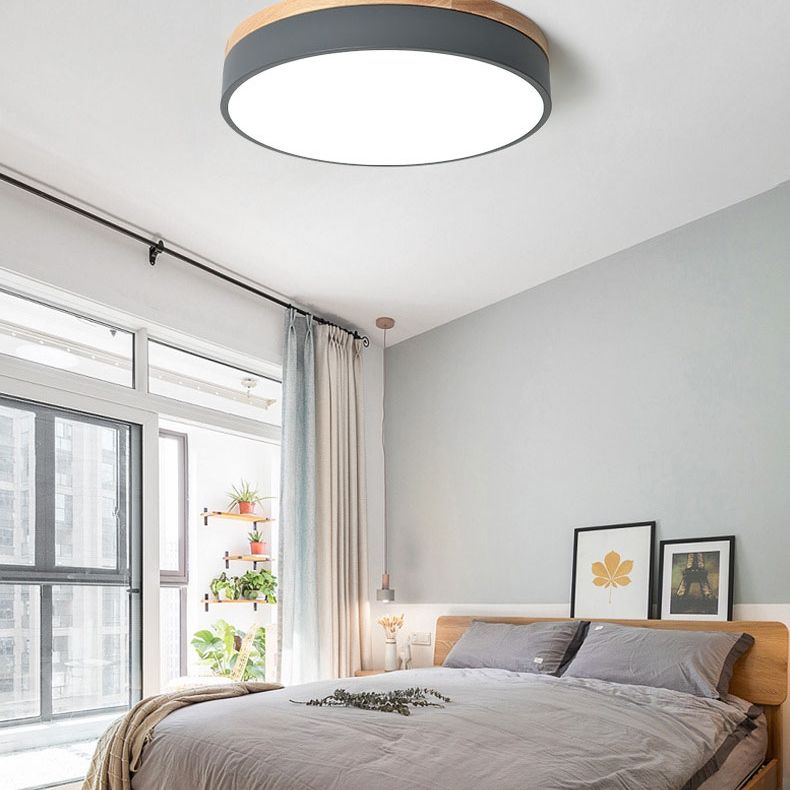 Valentina Nordic LED Round Flush Mount Ceiling Light - Neutral Decor