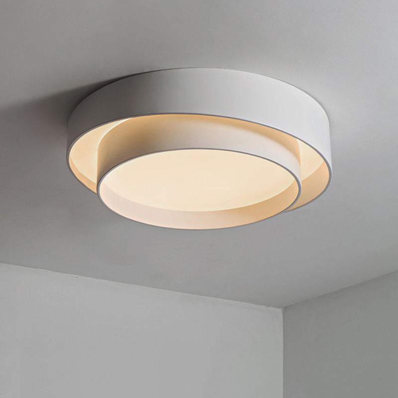 Arisha Nordic Art Deco Circular Flush Mount Ceiling Light - Neutral Decor