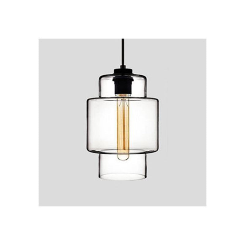 Arisha Modern Art Deco LED Cylindrical /Glass Pendant Light - Neutral Decor