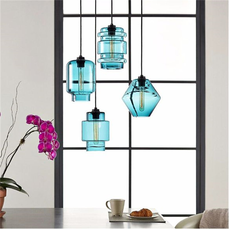 Arisha Modern Art Deco LED Cylindrical /Glass Pendant Light - Neutral Decor