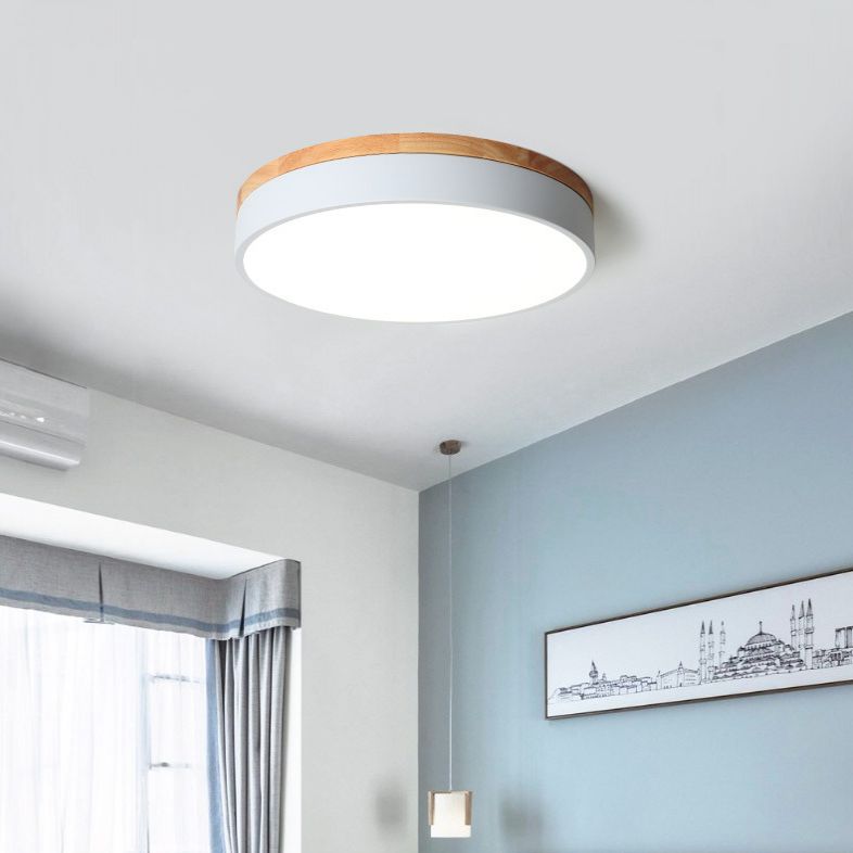 Valentina Nordic LED Round Flush Mount Ceiling Light - Neutral Decor