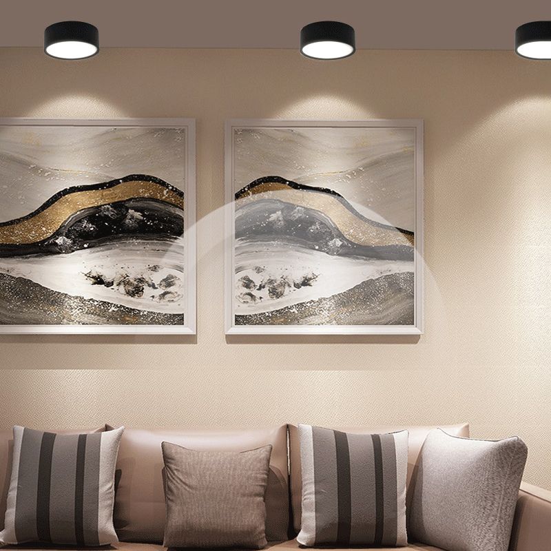 Arisha Flush Mount Ceiling Light Cylindrical Modern Acrylic Bedroom - Neutral Decor