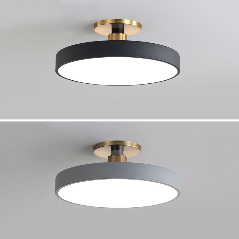 Aria Nordic Minimalist Round Flush Mount Ceiling Light - Neutral Decor