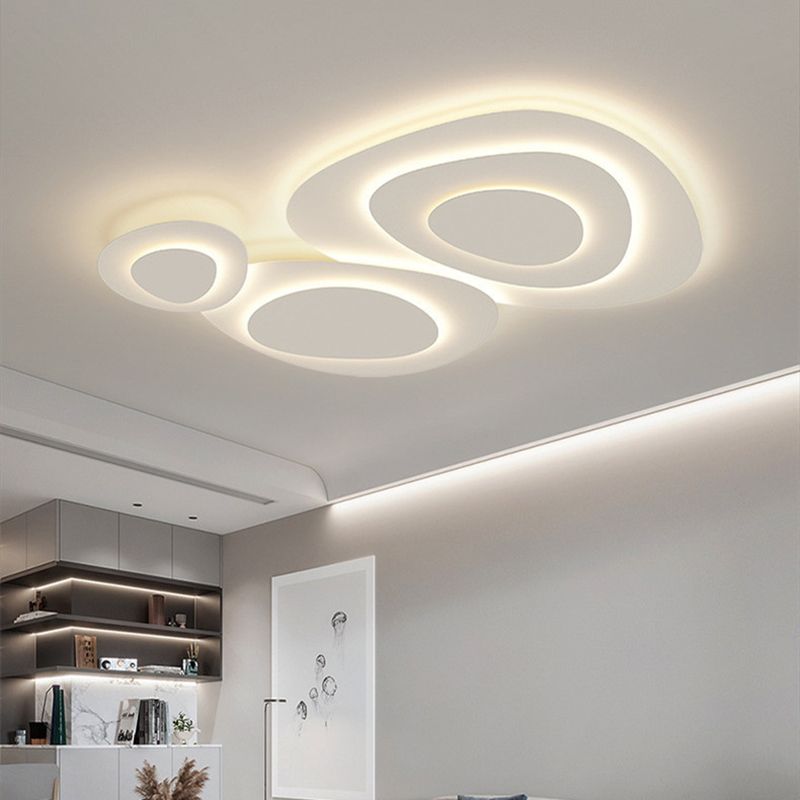 Valentina Modern LED Flush Mount Ceiling Light Bedroom - Neutral Decor