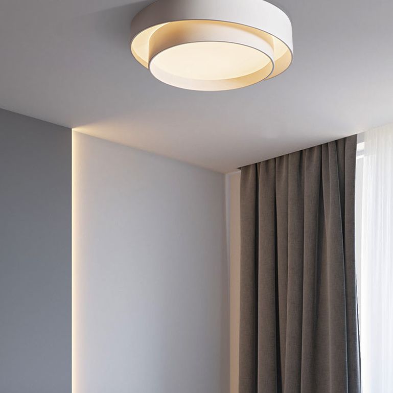 Arisha Nordic Art Deco Circular Flush Mount Ceiling Light - Neutral Decor