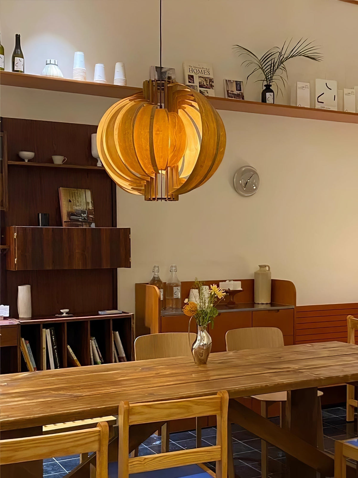 Ivraeus Premium Elegance Ring Wood Pendant Light