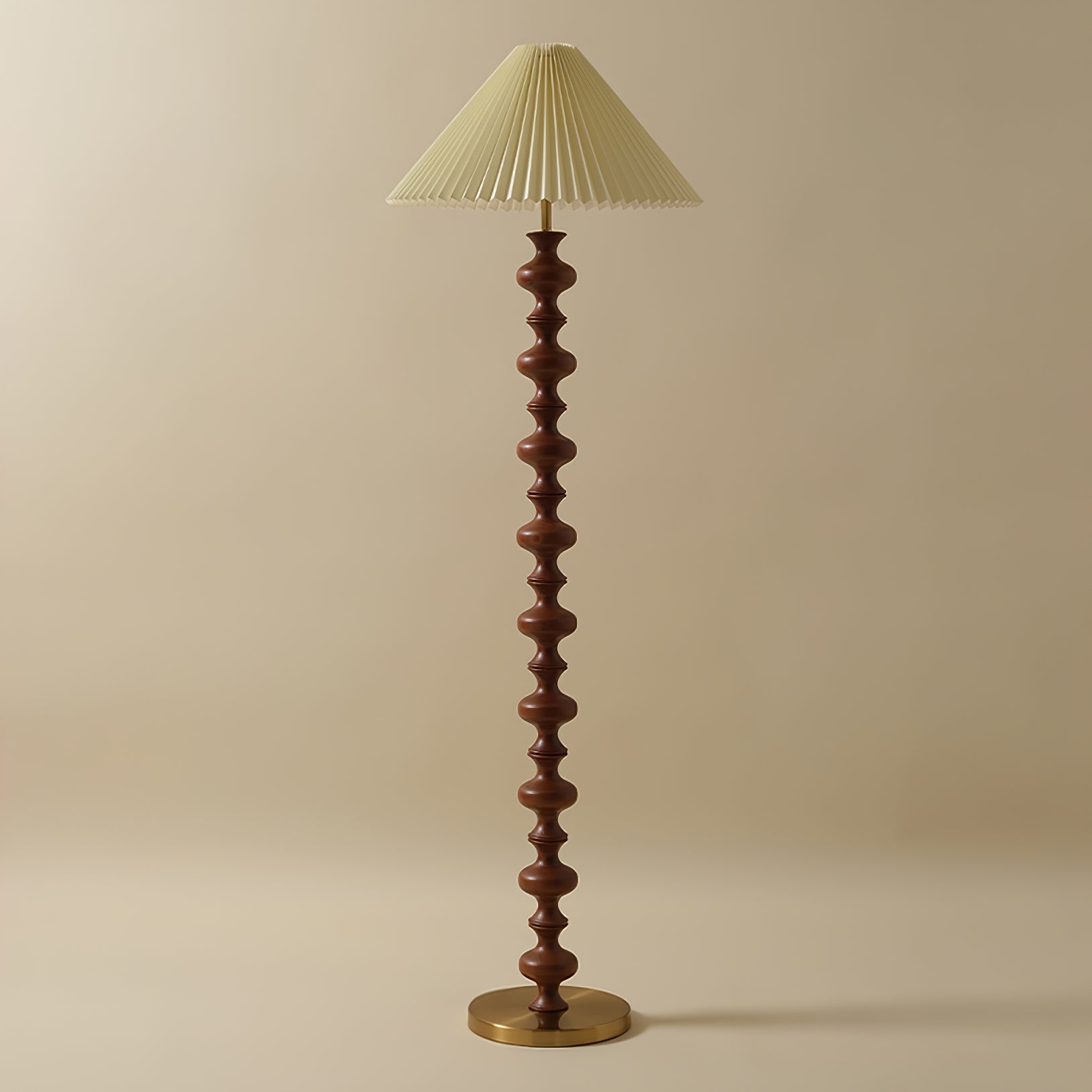 Sylirora Wood Fabric Floor Lamp