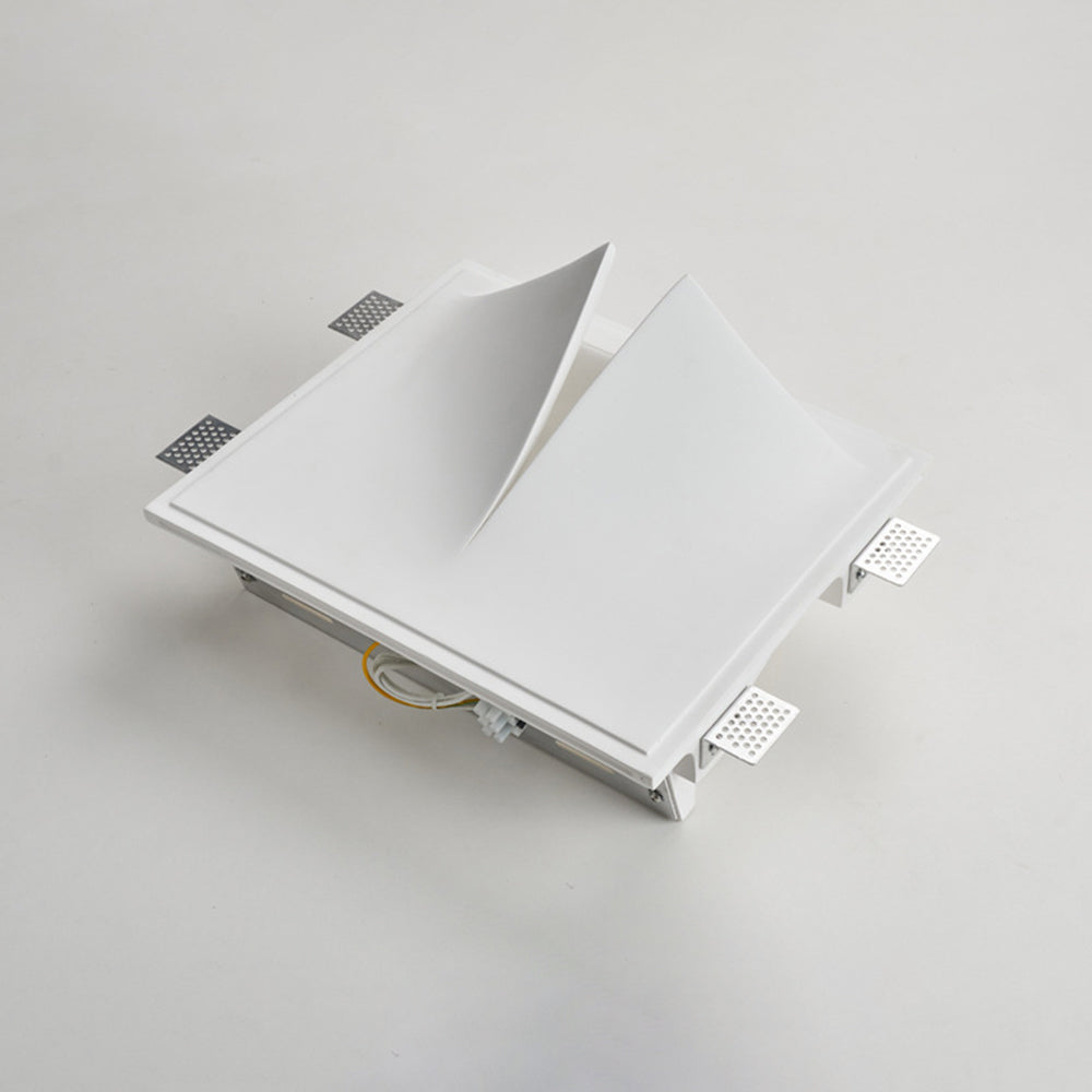 Aria Modern Recessed Plaster LED Wall Lamp - Neutral Decor