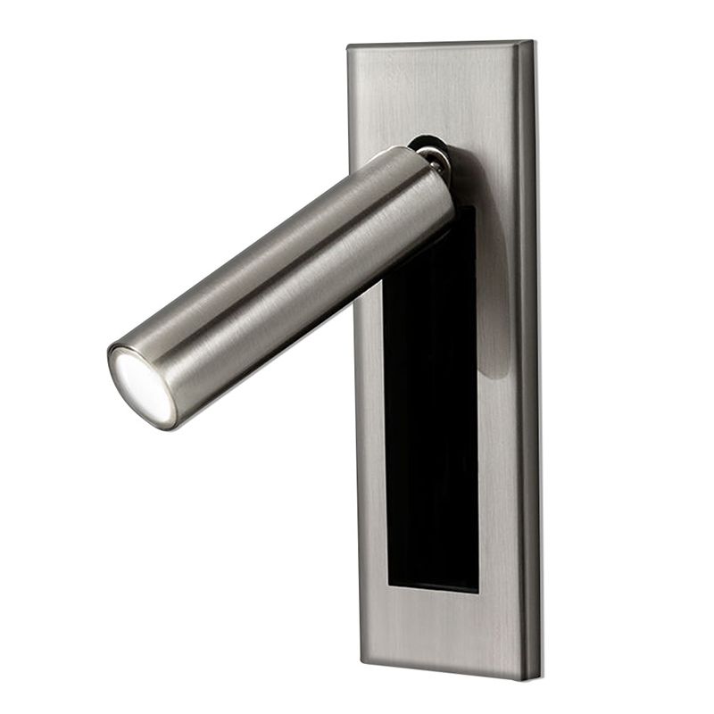 Arisha Modern Rotatable Bedside Sconce, Cylindrical/Square - Neutral Decor