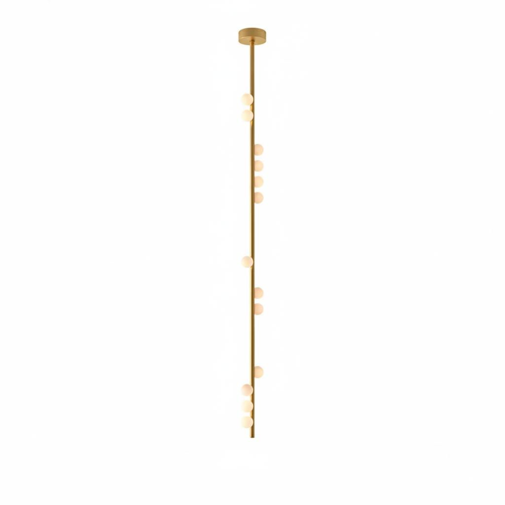 Miraview Brass Glass Drop Chandelier