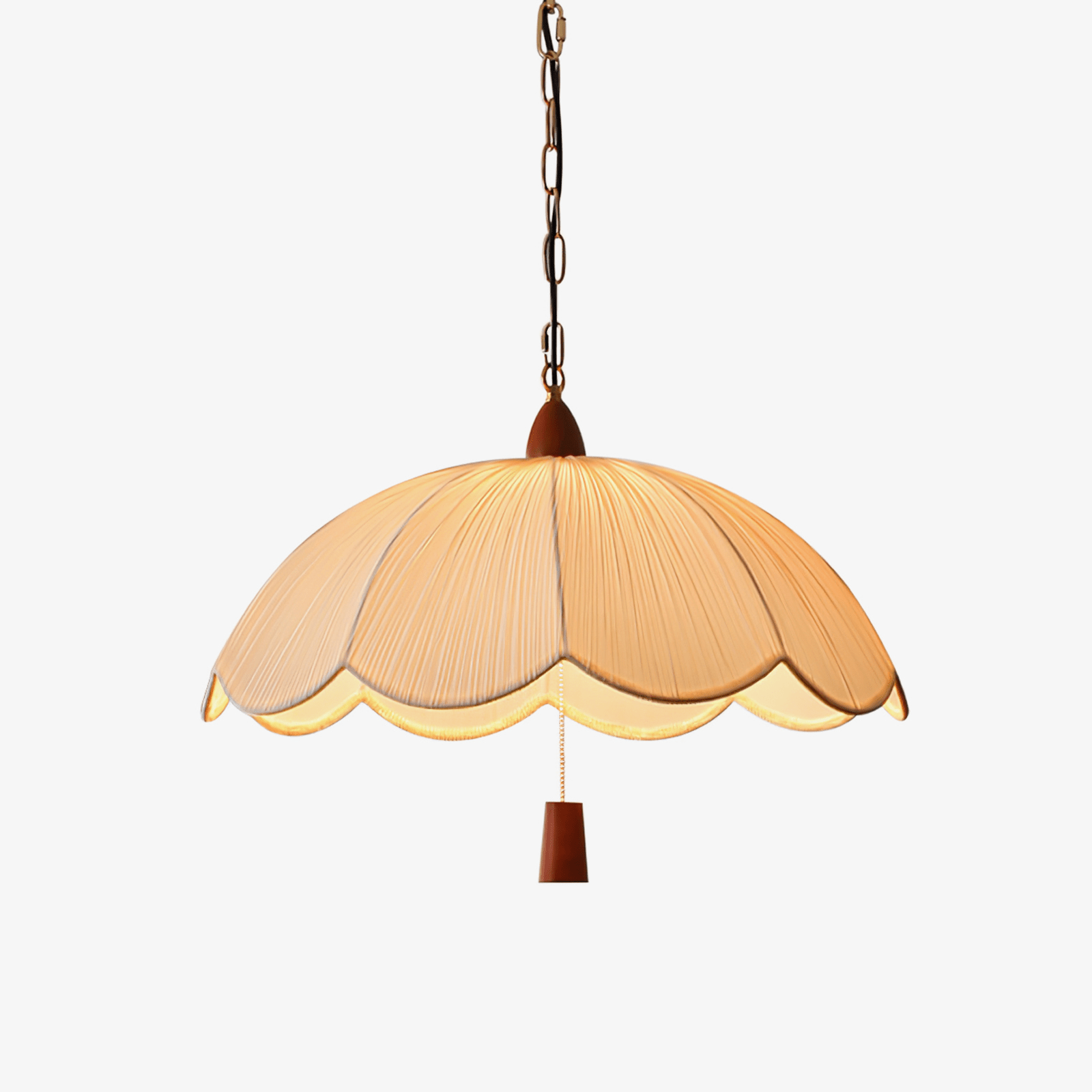 Vephael Art Nouveau Fabric Pendant Light