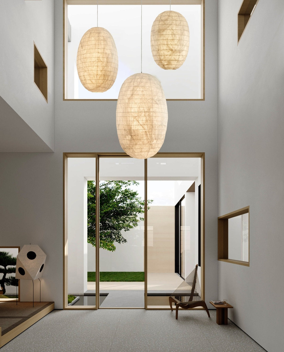 Cove Silk Retro Pendant Light