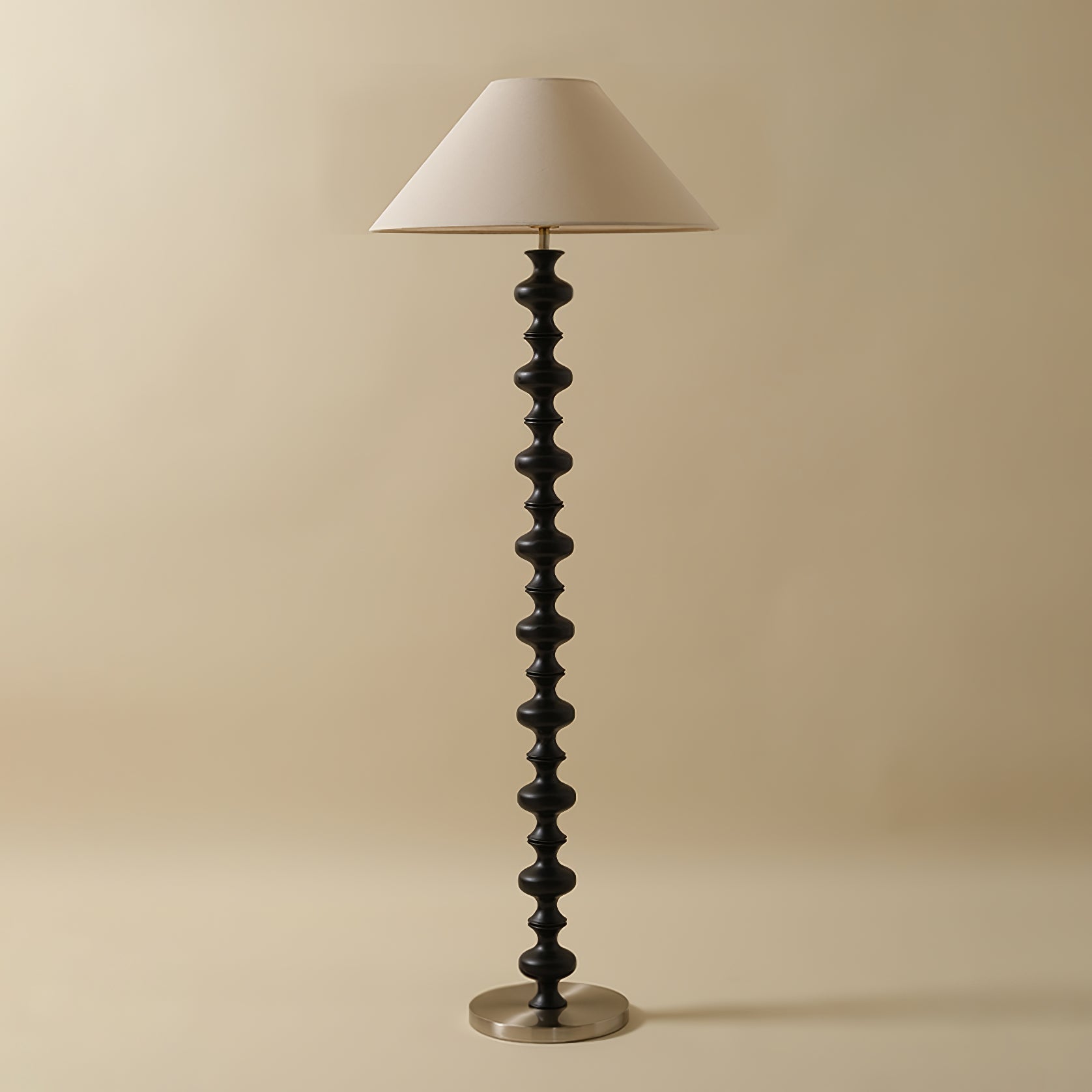 Sylirora Wood Fabric Floor Lamp