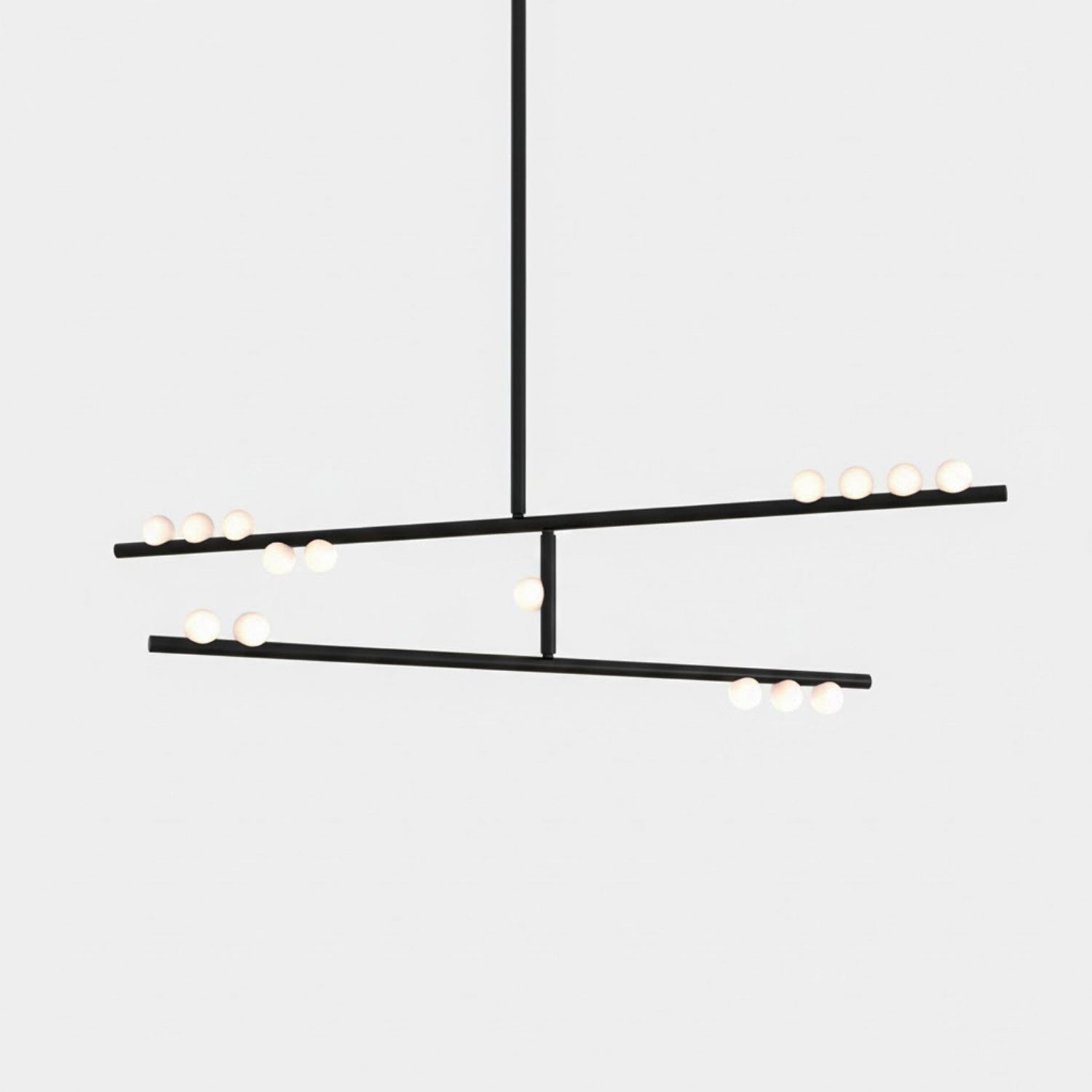 Miraview Brass Glass Drop Chandelier