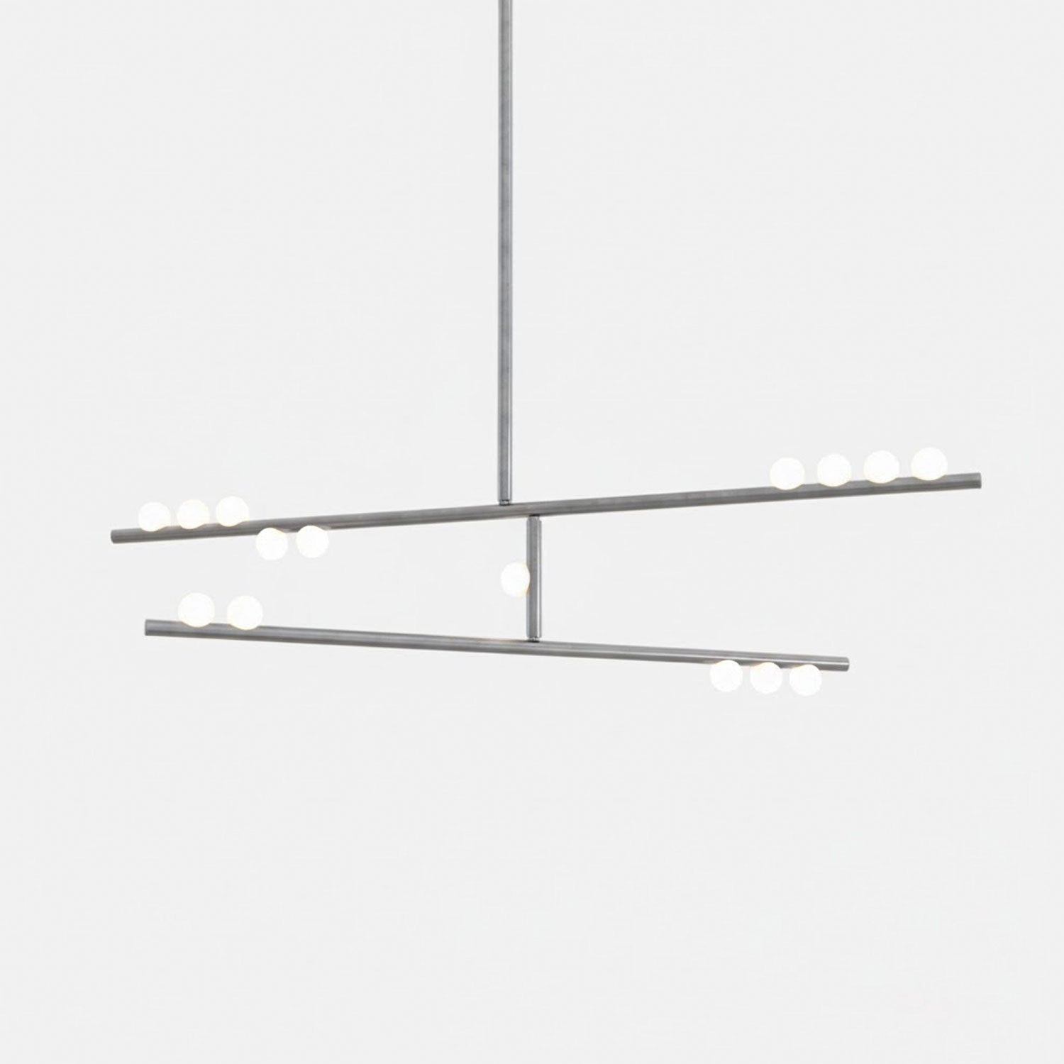 Miraview Brass Glass Drop Chandelier