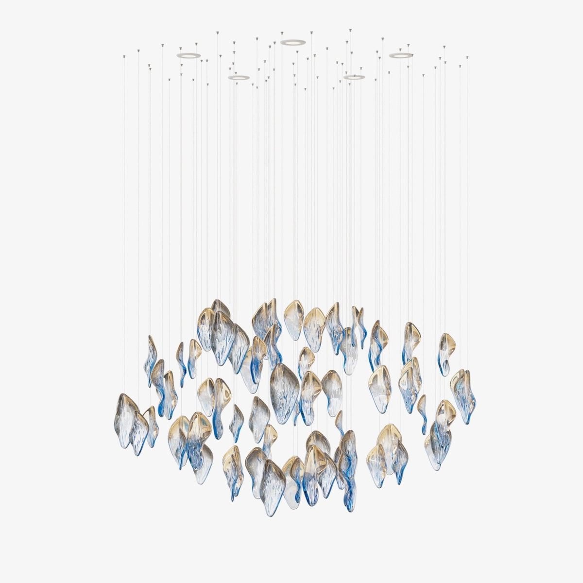 Asteria Wave Blown  Glass Customize Chandelier
