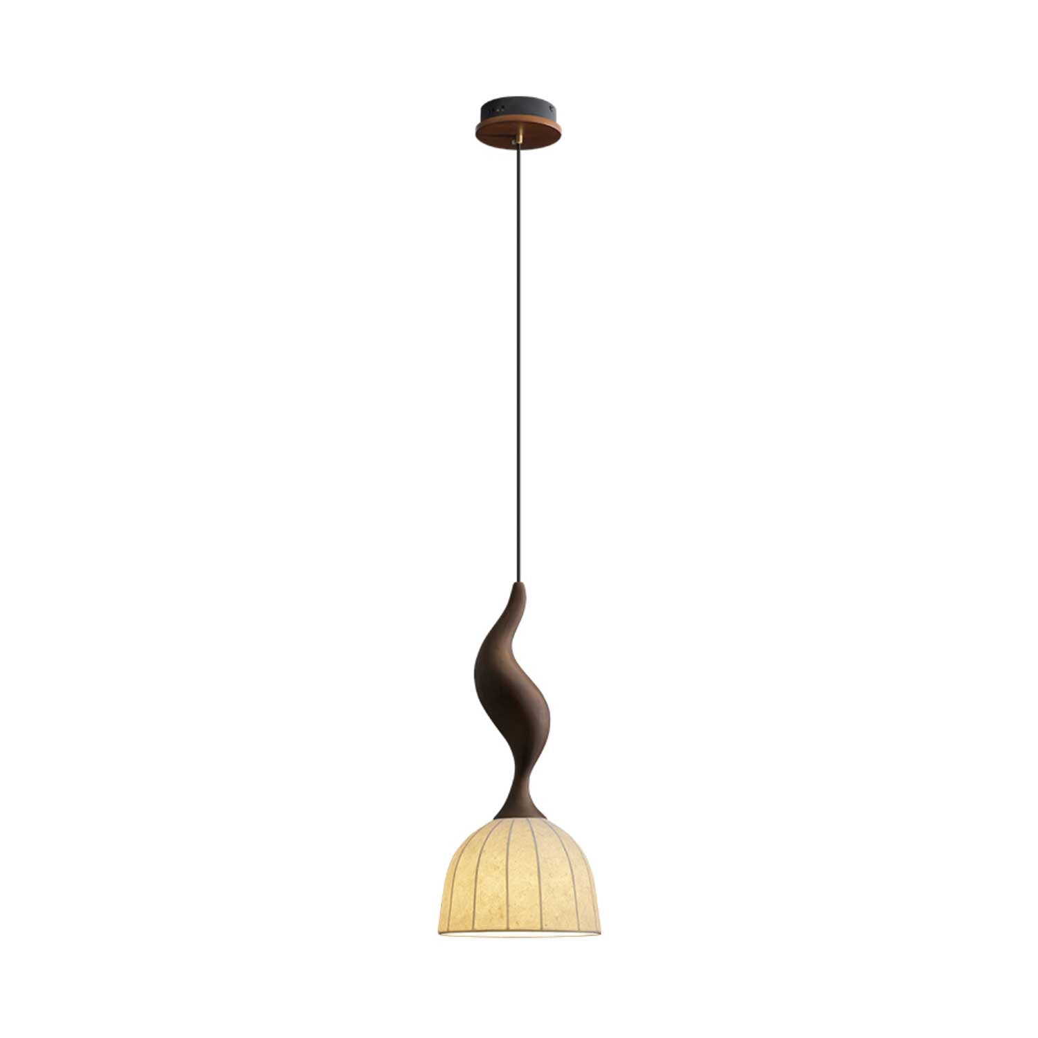 Colire Creativity Twisted Wood Pendant Light