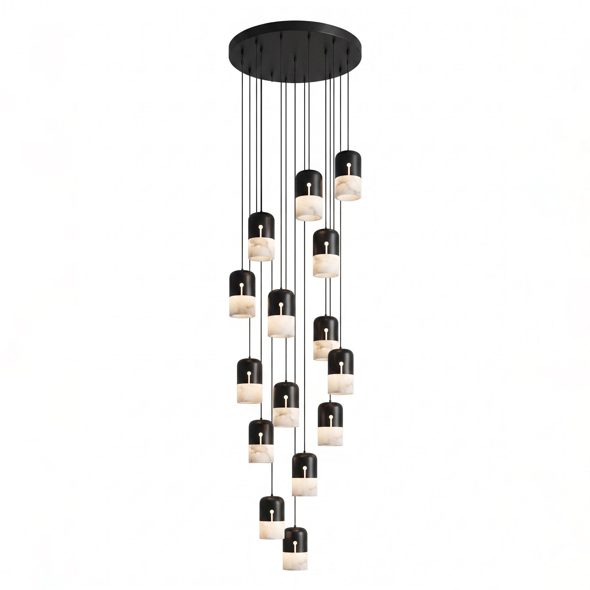 Silas Alabaster Duotone Capsule Pendant Lamp