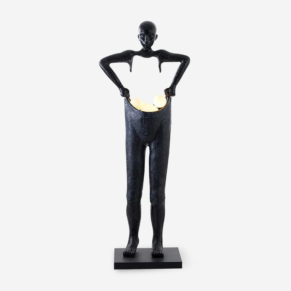 Vamiryra Sculptural Black Floor Lamp