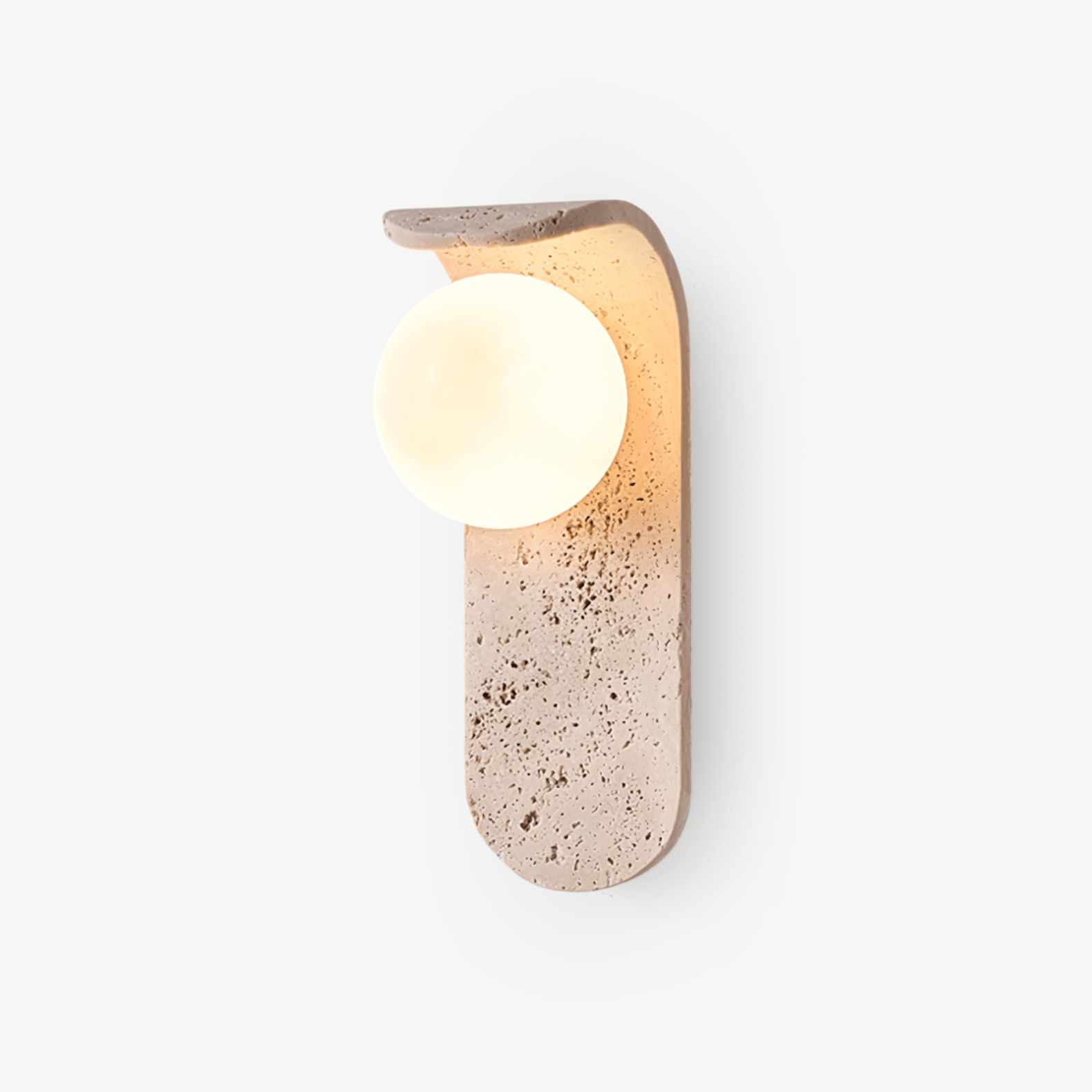 Arkoviel Sconce-Frame Travertine Wall Light