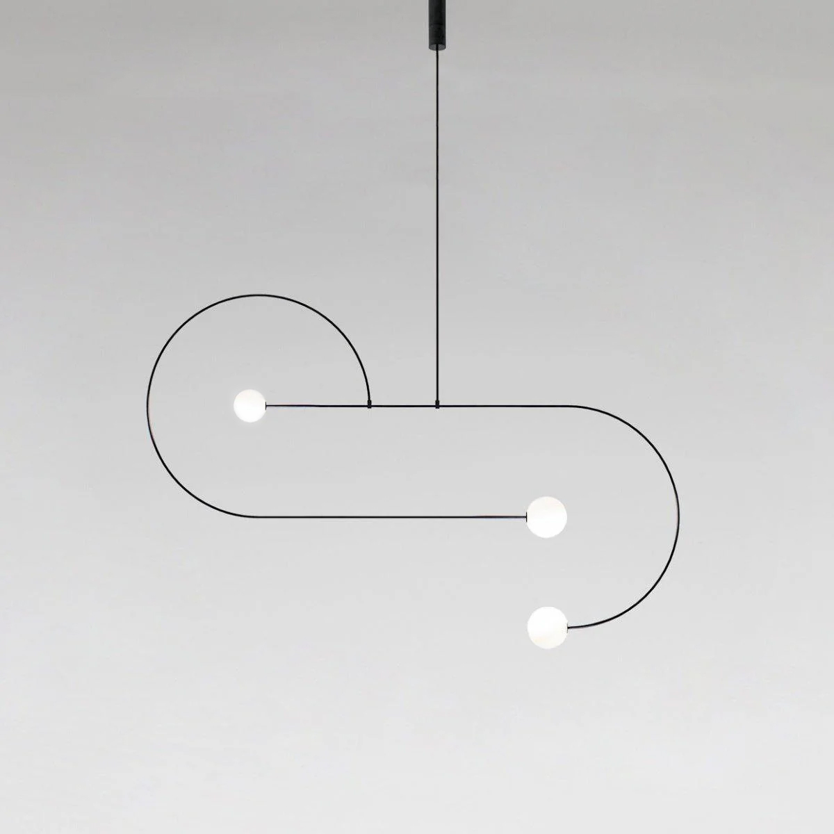 Viraiseon Chandelier Mobile Black Minimalist