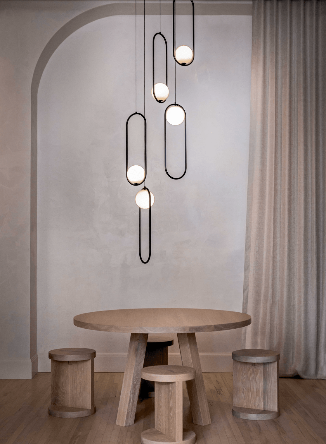 Cyvora Modern Minimalist Combination Glass Chandelier