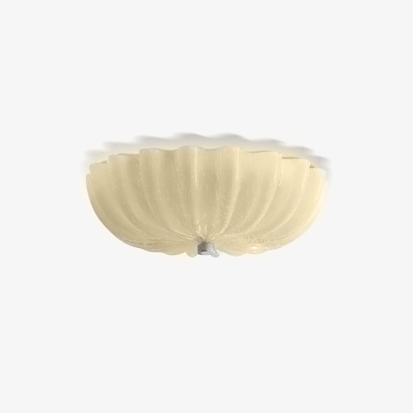 Urelis Ceiling Lamp Murano Blown Glass Shell Inspired