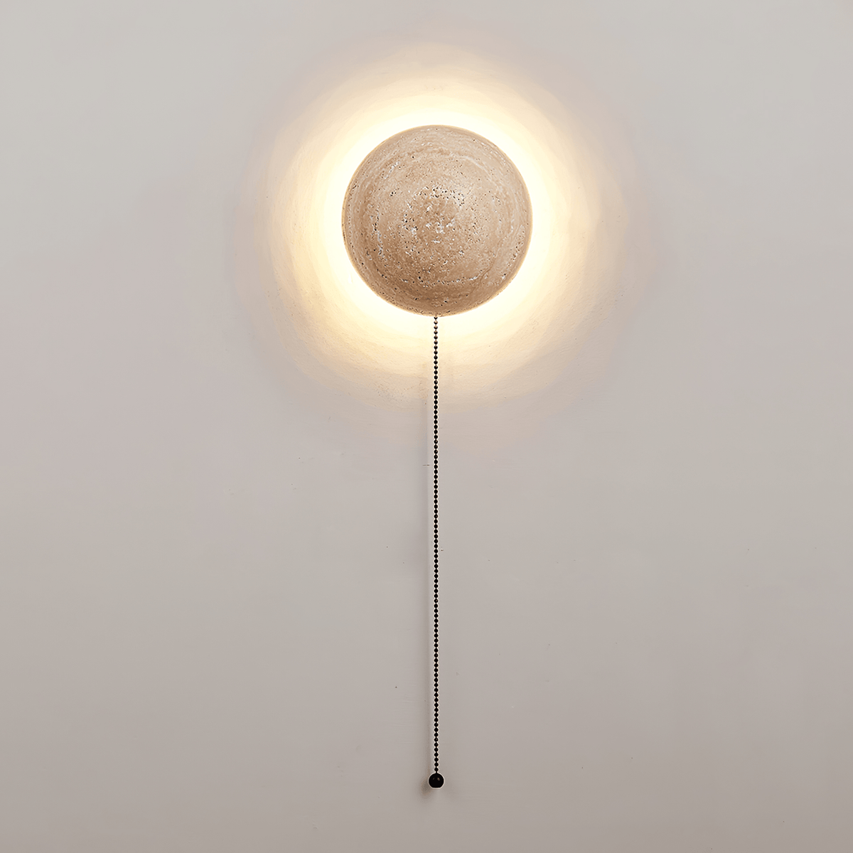 Vexael Minimalist Travertine Wall Light