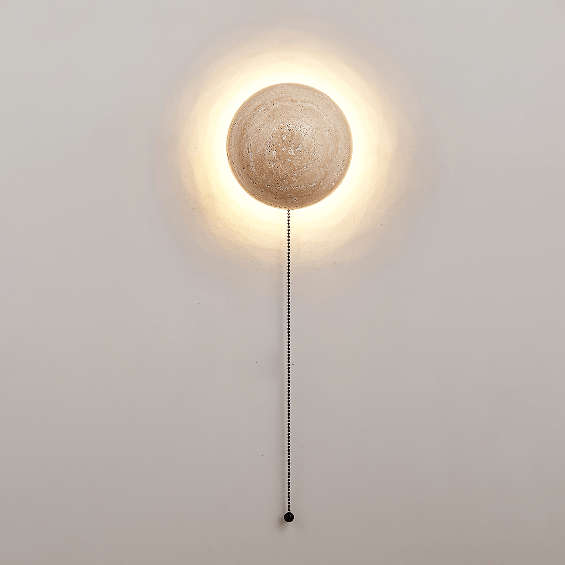 Vexael Minimalist Travertine Wall Light